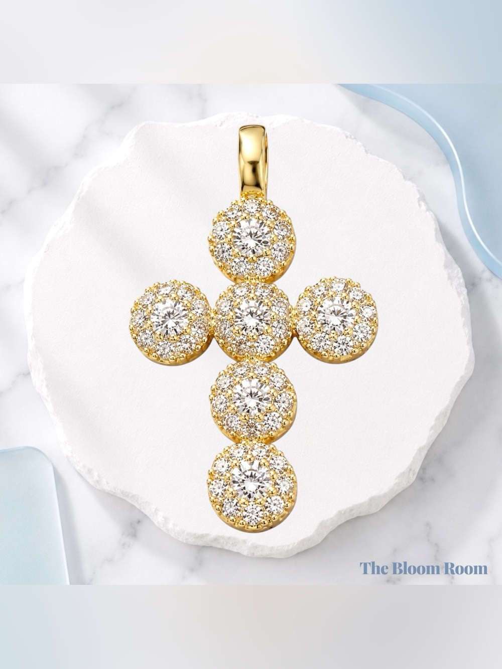 Unfailing Love Pendant Gold | 925 Sterling Silver Cross Pendant
